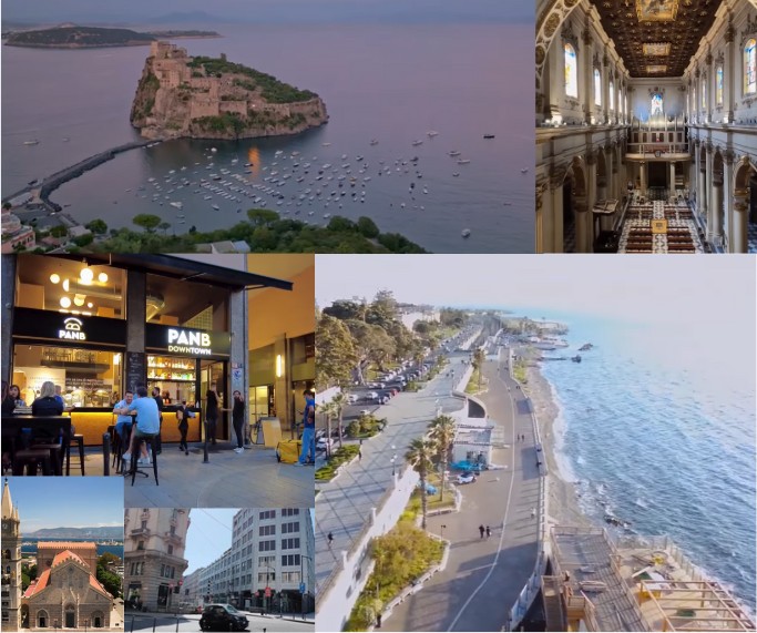 An image that displays the different locations in Reggio Calabrio which must be explored by the travelers.