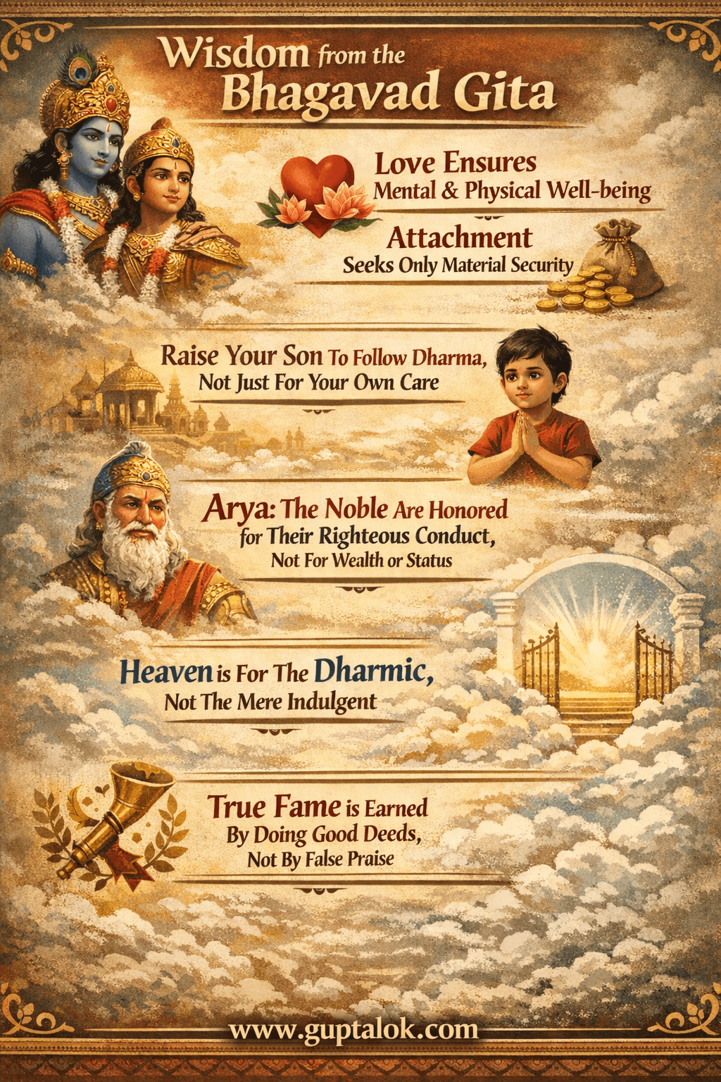 Understand Love, Attachment, Dharma, Heaven, True Nobility & Real Fame – Geeta, Shlok 2.1 and&nbsp;2.2